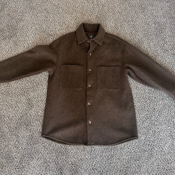 H&M Brown Shirt Jacket - Picture 1 of 5